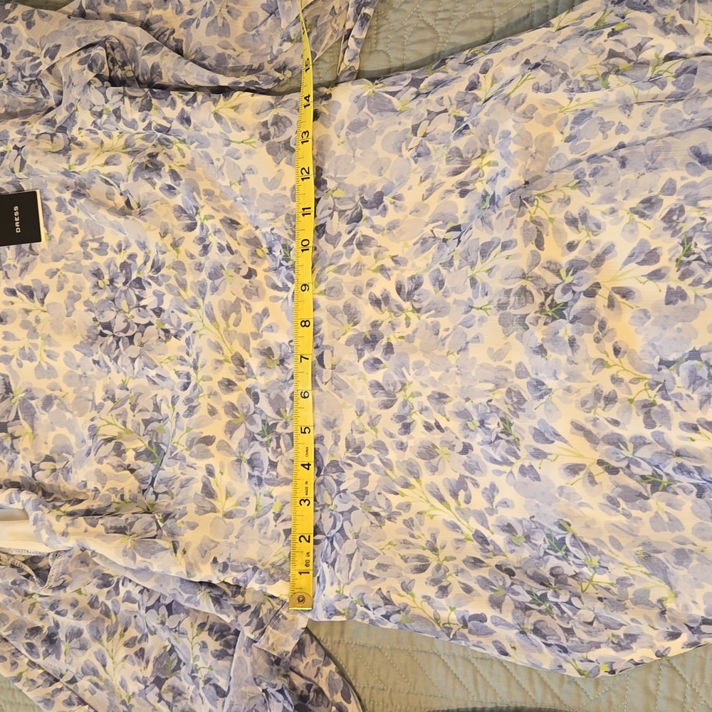 NWT Ralph Lauren Blue Floral Dress  Size 4 - Picture 7 of 10
